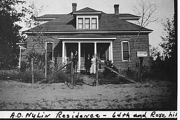 The Nylin home 64th and Rose Hill