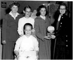 Back row, left, Anna Toxvard