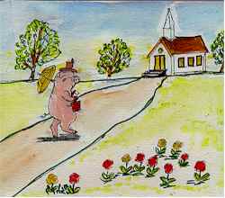 Mama pig went to church