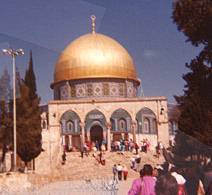 They went past the Dome of the Rock.