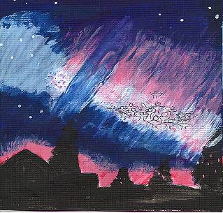 Thousands of sparkling colored lights flashed in front of them.