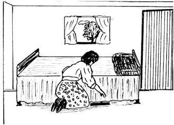I slipped the book under my bed