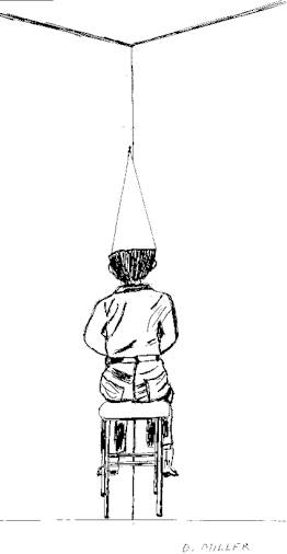 She put the dunce cap on him.