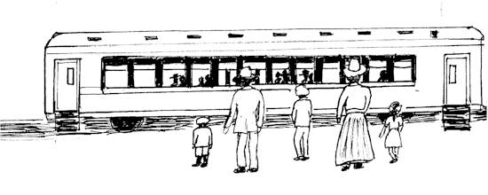 The Santa Fe Railroad set a coach on a siding each Sunday