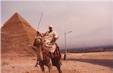I was fascinated as I saw an Arab riding on a camel so I took his picture.